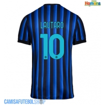 Camisa de time de futebol Inter Milan Lautaro Martinez #10 Replicas 1º Equipamento 2025-26 Manga Curta